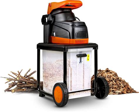 Superhandy Garden Shredder Silent Wood Chipper Electric Mulcher Ultra