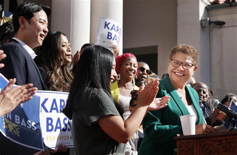 It S Still All Sinking In For L A Mayor Elect Karen Bass Los Angeles Times