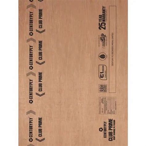 CenturyPly Club Prime Waterproof BWP Plywood Rectangular Size 8 X 4