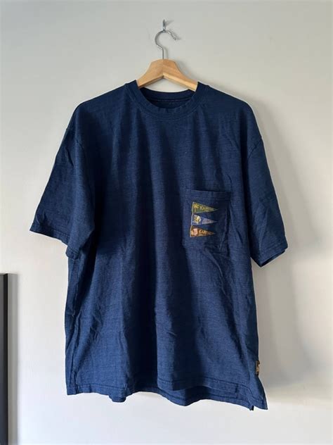 Kapital Kapital Indigo Dyed 4 Flags T Shirt Grailed