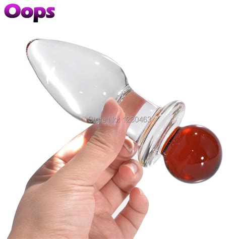 Crystal Butt Plug Pyrex Glass Dildo Anal Bead For Women Men