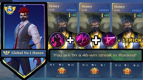 Hanzo One Trick Rotation Unli Winstreak Build Must Try Youtube