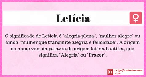 Meaning Of Leticia Origin Of The Name And Curiosities