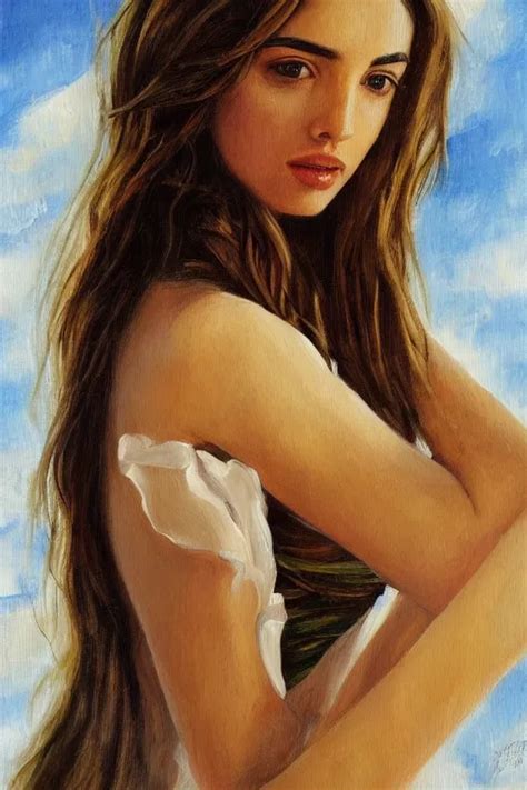 Ana De Armas Greek Goddess Painting Stable Diffusion Openart