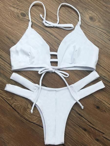 String Halter Unlined Bikini Swimwear Cute Swimsuits Cute Bikinis