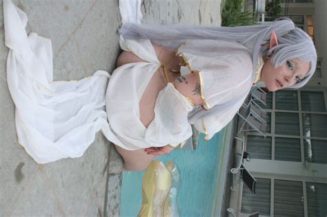 Frieren Derivative Sexy Cosplay Lingerie Suit Plus Size Cutout Top Cape And Panty With Sleeves