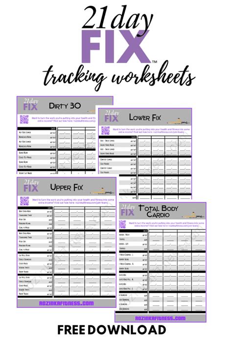 Day Fix Printable Workout Sheets Eoua Blog