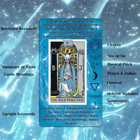 Smoostart Cartes De Tarot Avec Significations Tarot Avec Guide Pour