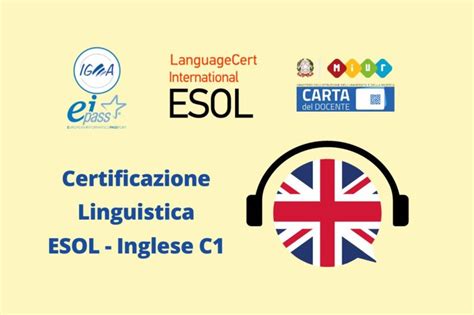 Certificazione Linguistica Esol Inglese C Igeacps