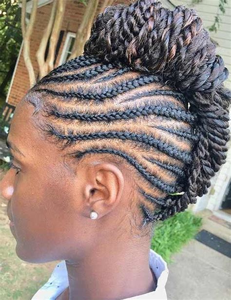 Natural Braided Mohawk Hairstyles