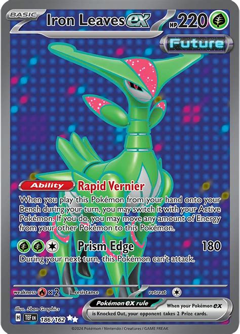 Serebii Net Pok Mon Card Database Temporal Forces Iron Leaves Ex