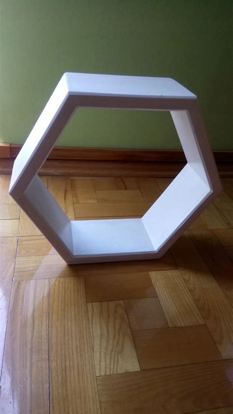 Półka HEX drewno heksagon plaster miodu biała 8044265022 oficjalne