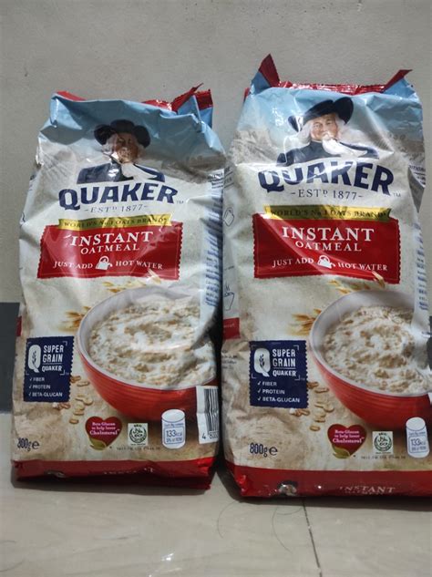 Quaker Instant Oatmeal Food And Drinks Packaged And Instant Food On Carousell