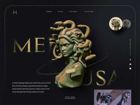 Medusa Hero Header By Shankar 👋🏻😎 On Dribbble