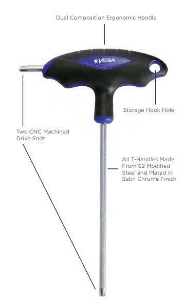 Vega Hex T Handle Sets Piece Edge Of Arlington Saw Tool Inc