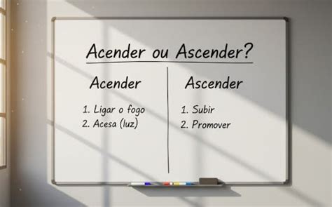 O Que Significa Acender - Acender ou Ascender? Quando usar o verbo correto | escreva.ai