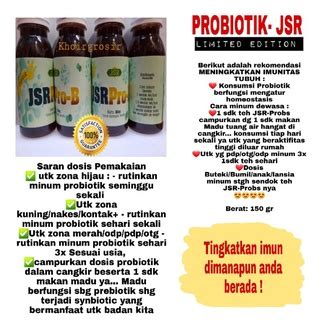 Jual Probiotik JSR Dr Zaidul Akbar 100 Original Tingkattkan Imun 80