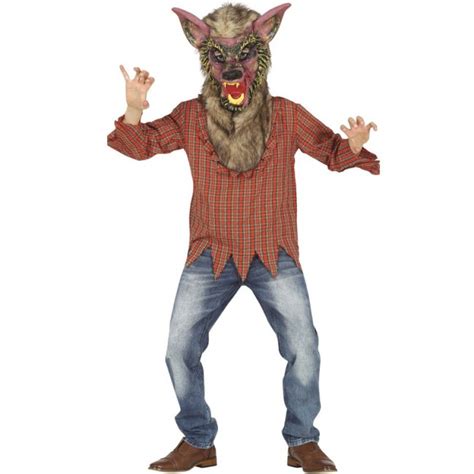 Disfraz Hombre Lobo Aterrador Para Ni O Env O Halloween En H