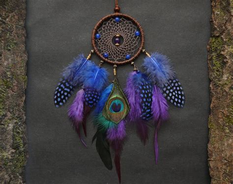 Blue Purple Dream Catcher Home Decor Etsy