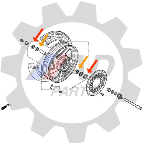 Rolamentos Roda Dianteira Dafra Kansas 250 Kit