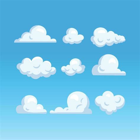 clouds set vector 24605880 Vector Art at Vecteezy