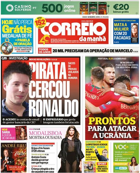 Capa Correio Da Manh Outubro Capasjornais Pt