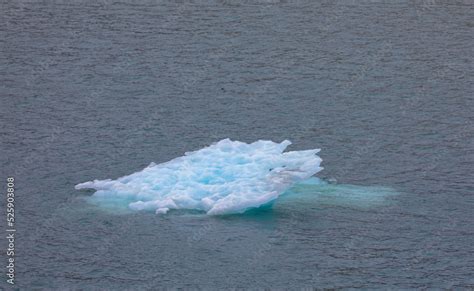 Iceberg from a melting glacier in the arctic. The icy landscape of the ...