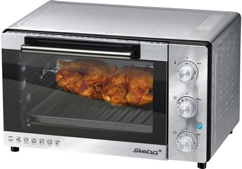 Steba Minibackofen Kb 28 1500 W Mit Drehspieß Für 2 Hähnchen Online