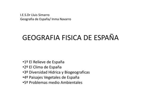 Ppt Geografia Fisica De EspaÑa Powerpoint Presentation Free Download Id2346883