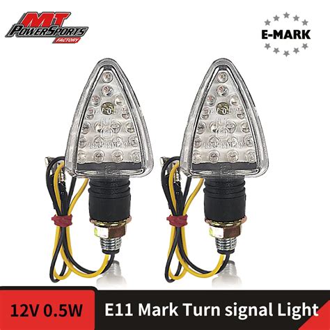 10mm Motorcycle Indicator Turn Signal E Mark Approved LED Front Rear