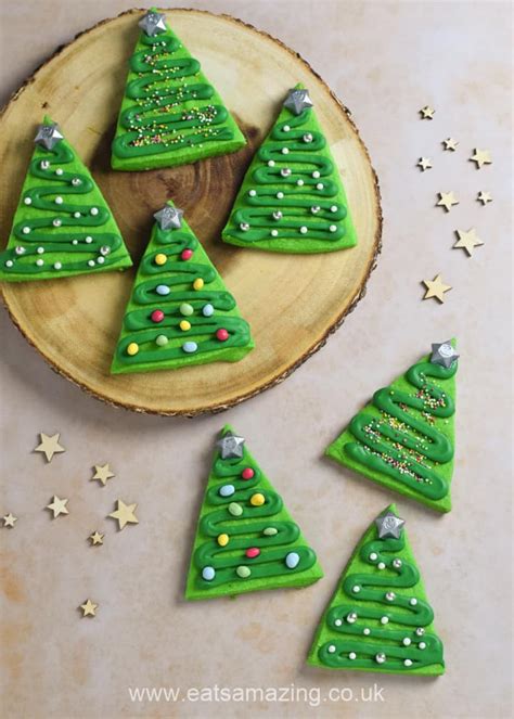 Easy Shortbread Christmas Tree Cookies Eats Amazing