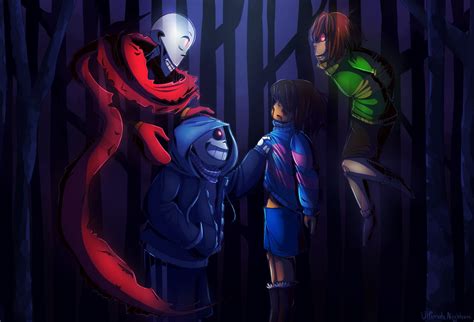 Chara Frisk Sans Papyrus Undertale Papyrus Ut