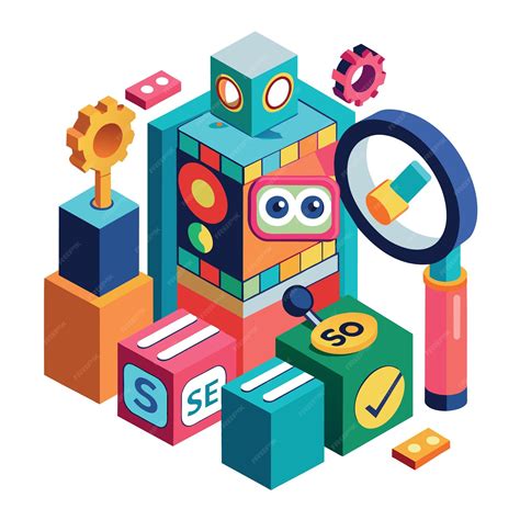 O conceito de otimização de motores de busca como bloco de madeira