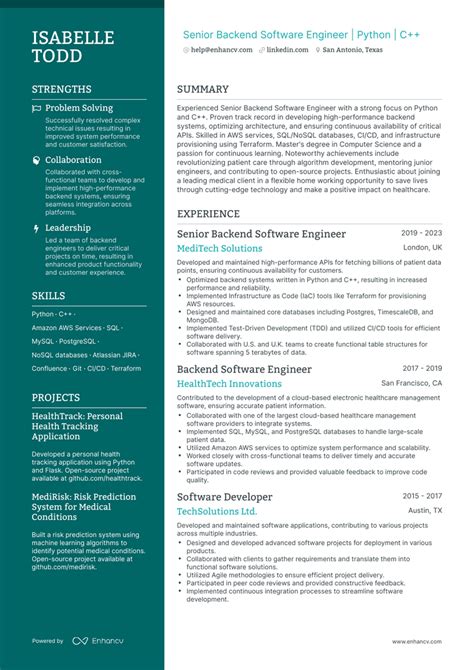 Backend Engineer Resume Examples Guide For