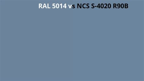 Ral 5014 Vs Ncs S 4020 R90b Ral Colour Chart Uk