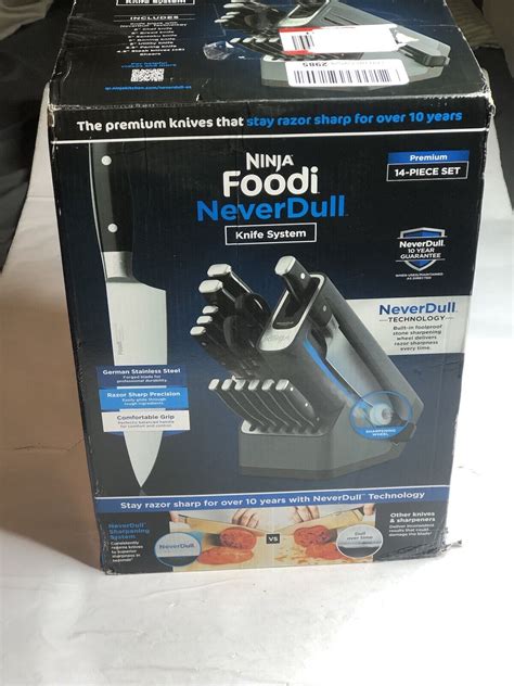 Ninja Foodi NeverDull Premium 14 Piece Knife Block Set With Built In