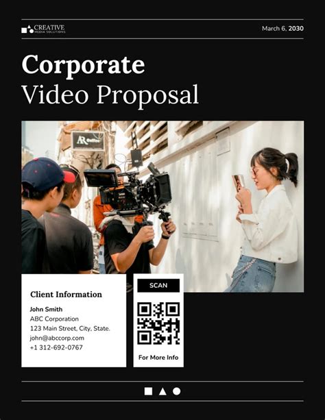 Corporate Video Proposal Template Venngage