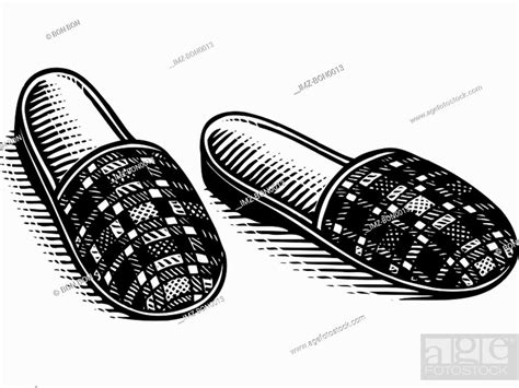 Illustration Of A Pair Of Slippers Stock Photo Picture And Royalty