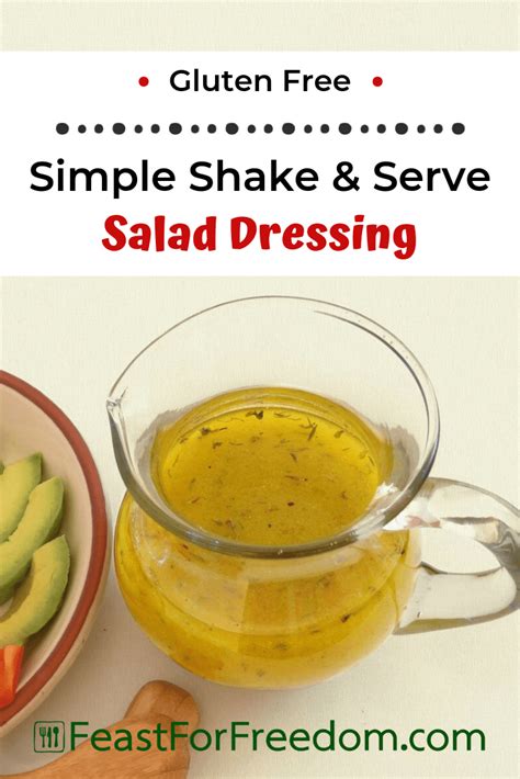 Shake And Serve Simple Salad Dressing Gluten Free Recipe Recipe Gluten Free Dressing