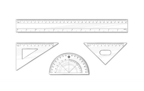 Regla para escuela y oficina ilustración de herramienta de matemáticas