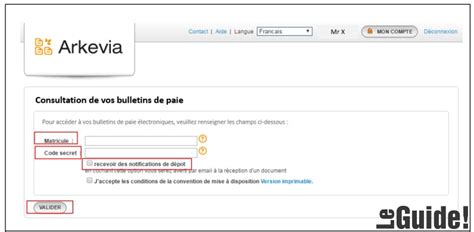 MyArkevia Coffre Fort Mon Compte Connexion Fiche De Paie Le Guide