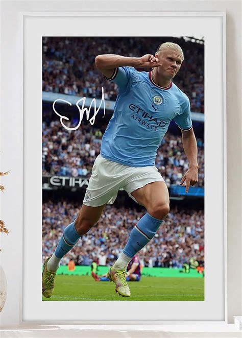 Amazon Erling Haaland Manchester City Poster Erling Haaland