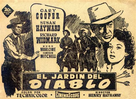 EL JARDIN DEL DIABLO 1954 Carteleras De Cine Cine Western