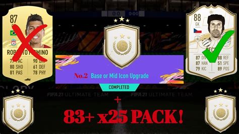 Fifa 21 83 X25 Pack Base Or Mid Icon Pack Walkout Mid Icon