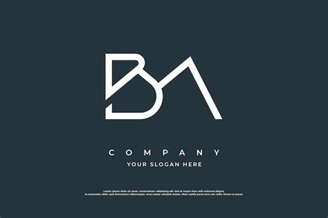 Premium Vector Initial Letter Bm Monogram Logo Design Vector