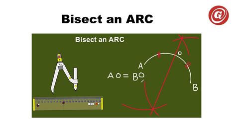 Bisect an Arc - YouTube