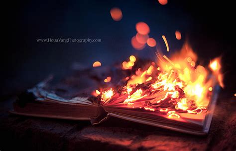 Burning Book By Houavang On Deviantart