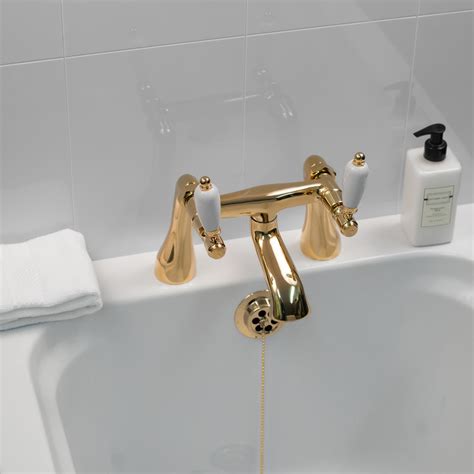 Deva Georgian Taps Bath Filler Gold