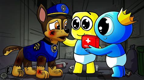 Rainbow Friends X Paw Patrol Ultimate Rescue Pups Save Blue 🌈 Rainbow