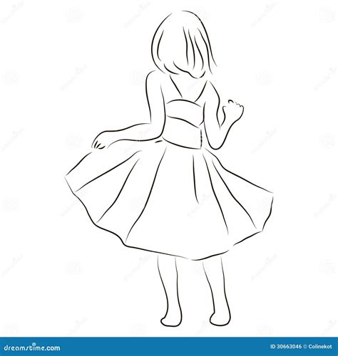 Girl In A Dress Royalty Free Stock Image - Image: 30663046